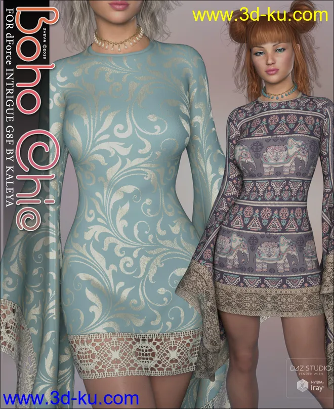 Boho Chic for dForce Intrigue G8F模型的图片1
