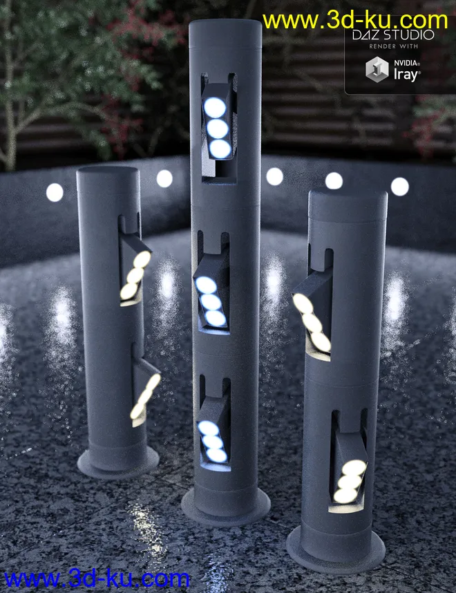 Bollard Garden Lighting模型的图片1