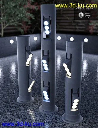 3D打印模型Bollard Garden Lighting的图片