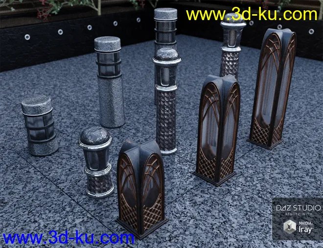 Bollard Garden Lighting模型的图片2