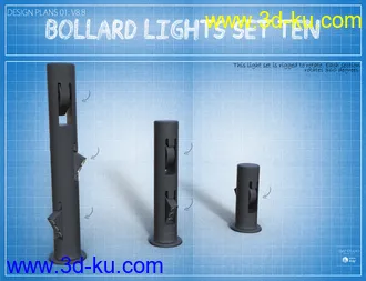 3D打印模型Bollard Garden Lighting的图片