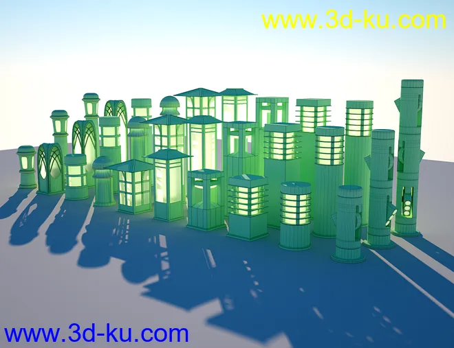 Bollard Garden Lighting模型的图片15