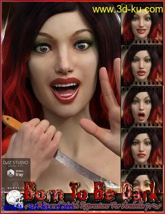 3D打印模型Born To Be Dark Mix and Match Expressions for Arabella 7的图片