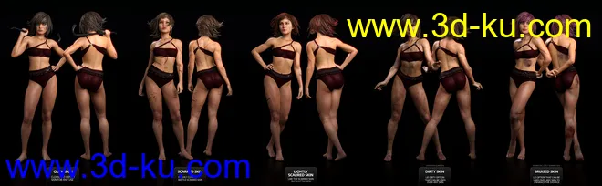 Bramble HD for Genesis 3 & 8 Female模型的图片3