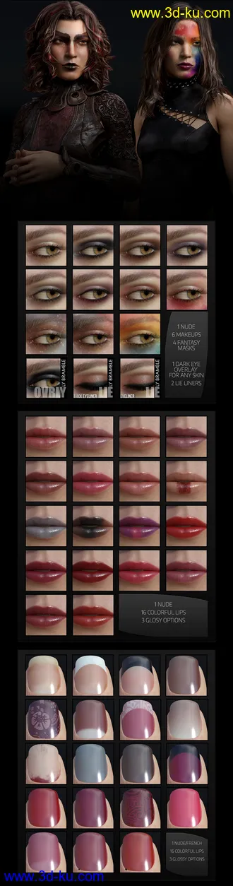 3D打印模型Bramble HD for Genesis 3 & 8 Female的图片