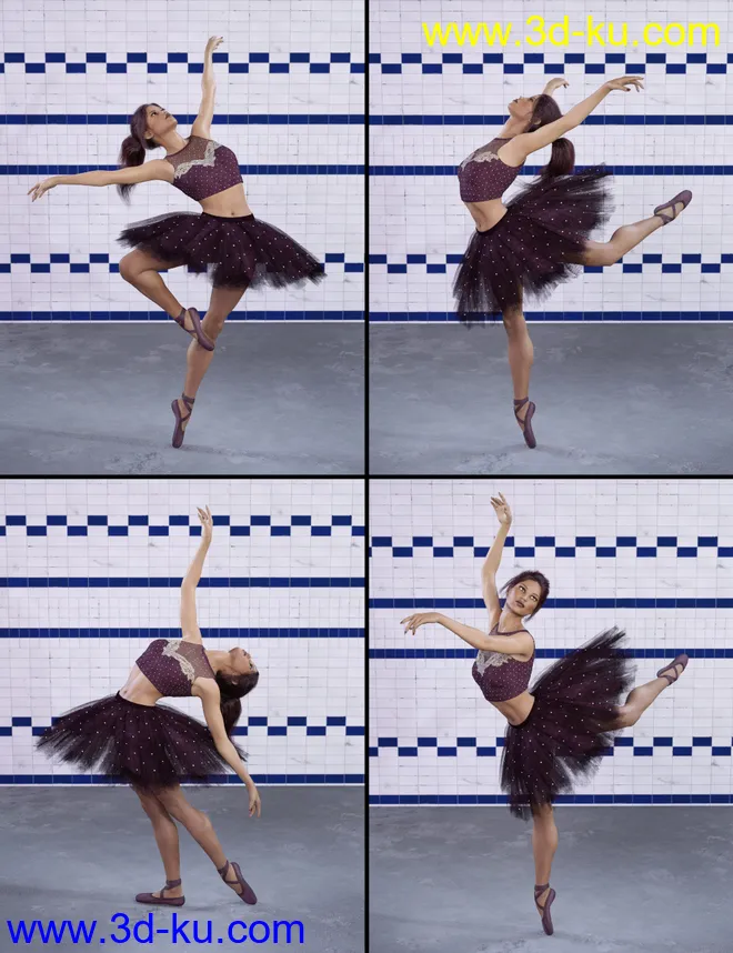 Capsces Ballet Poses for Genesis 8 Female(s)模型的图片3