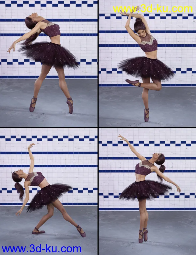 Capsces Ballet Poses for Genesis 8 Female(s)模型的图片4