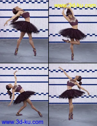 3D打印模型Capsces Ballet Poses for Genesis 8 Female(s)的图片