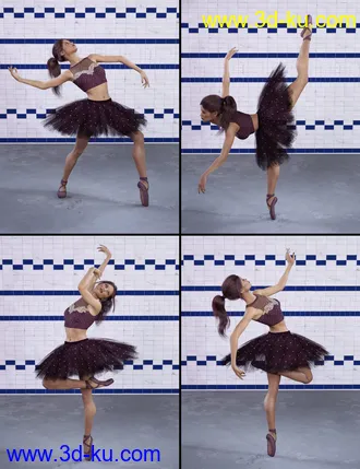 3D打印模型Capsces Ballet Poses for Genesis 8 Female(s)的图片