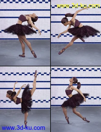 3D打印模型Capsces Ballet Poses for Genesis 8 Female(s)的图片