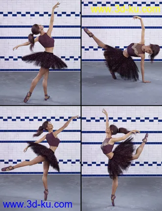 3D打印模型Capsces Ballet Poses for Genesis 8 Female(s)的图片
