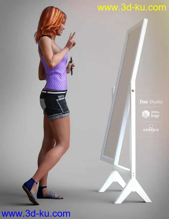 Capture Me Poses and Props for Genesis 8模型的图片5