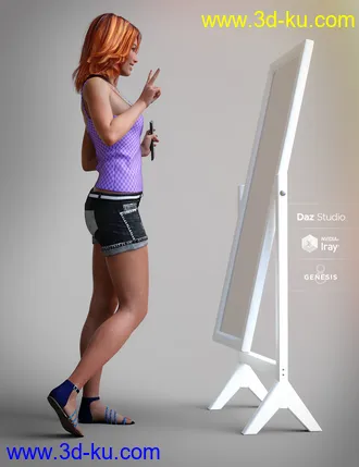 3D打印模型Capture Me Poses and Props for Genesis 8的图片