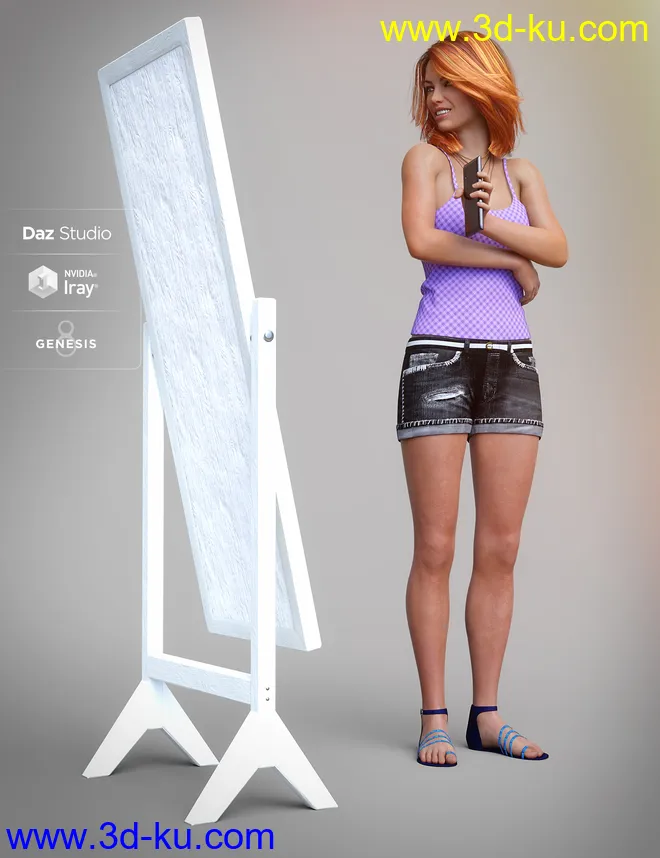 Capture Me Poses and Props for Genesis 8模型的图片6