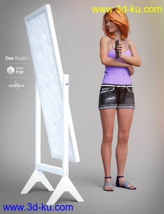 3D打印模型Capture Me Poses and Props for Genesis 8的图片