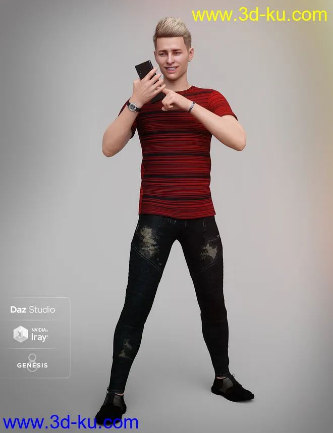 Capture Me Poses and Props for Genesis 8模型的图片8