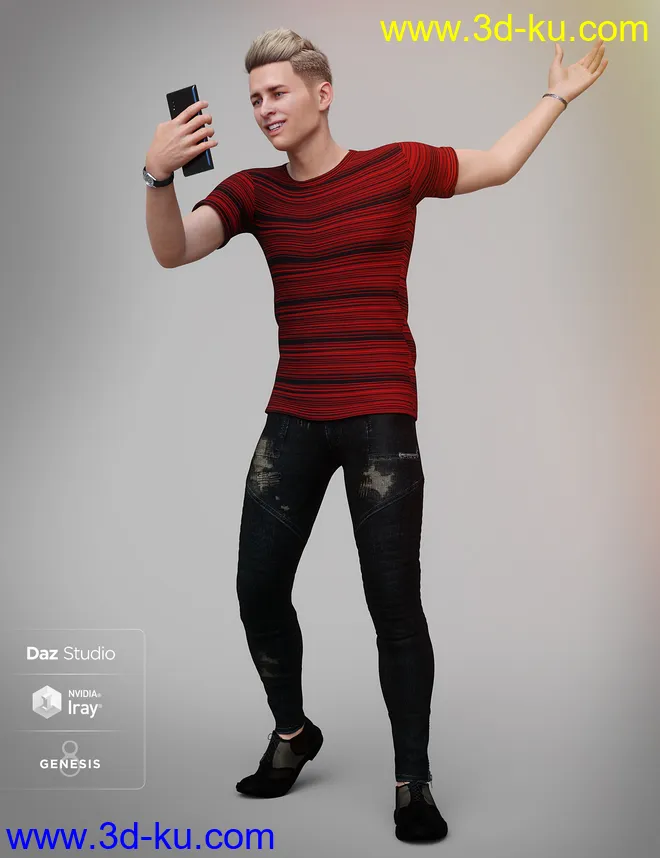 Capture Me Poses and Props for Genesis 8模型的图片9