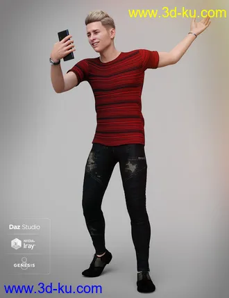 3D打印模型Capture Me Poses and Props for Genesis 8的图片