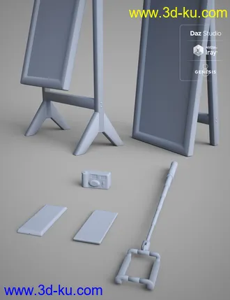 3D打印模型Capture Me Poses and Props for Genesis 8的图片