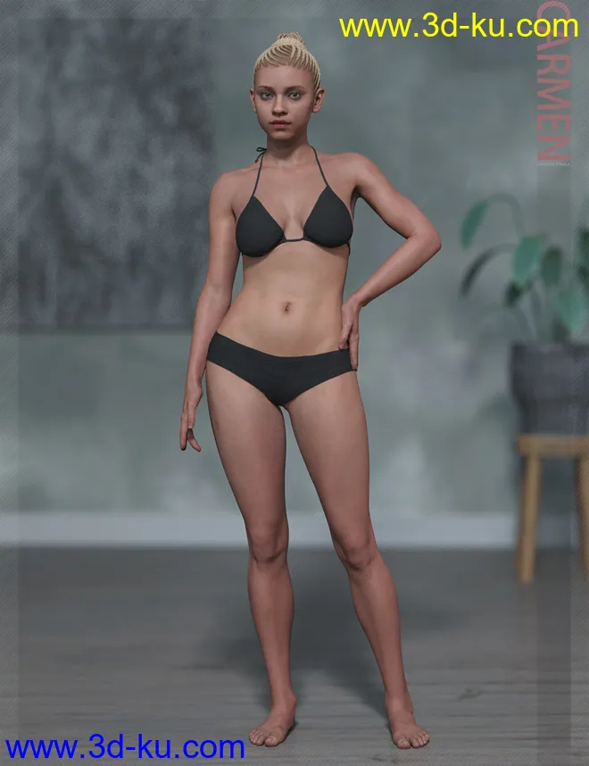 Carmen HD & Smile HD Expression for Genesis 8 Female模型的图片4
