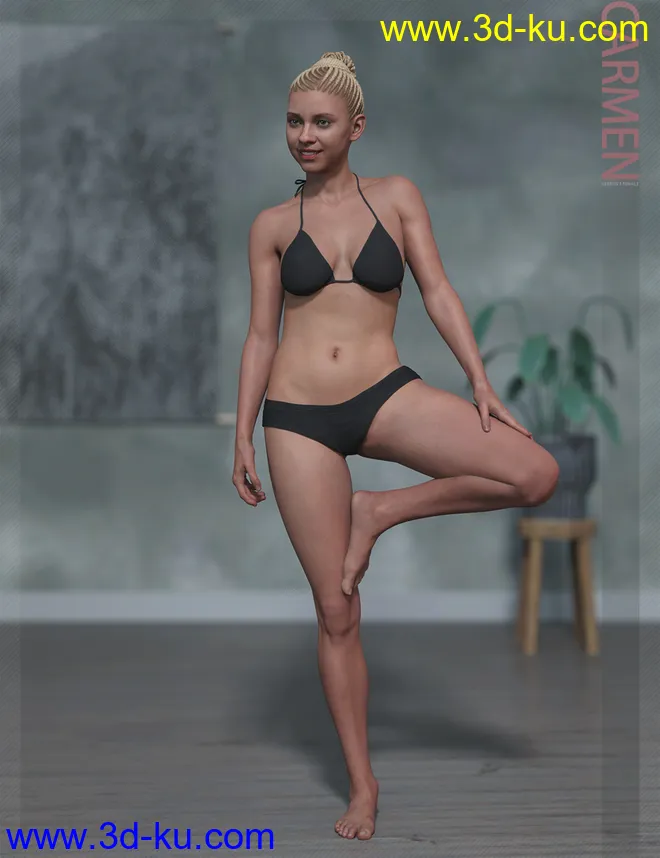Carmen HD & Smile HD Expression for Genesis 8 Female模型的图片17