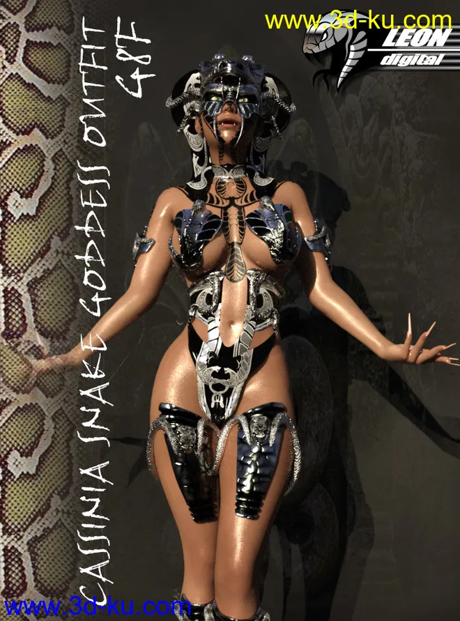 Cassinia Snake Goddess Outfit G8F模型的图片1