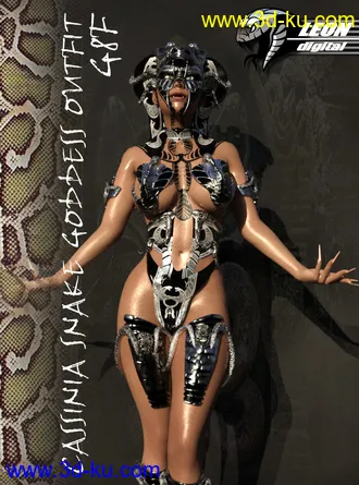 3D打印模型Cassinia Snake Goddess Outfit G8F的图片