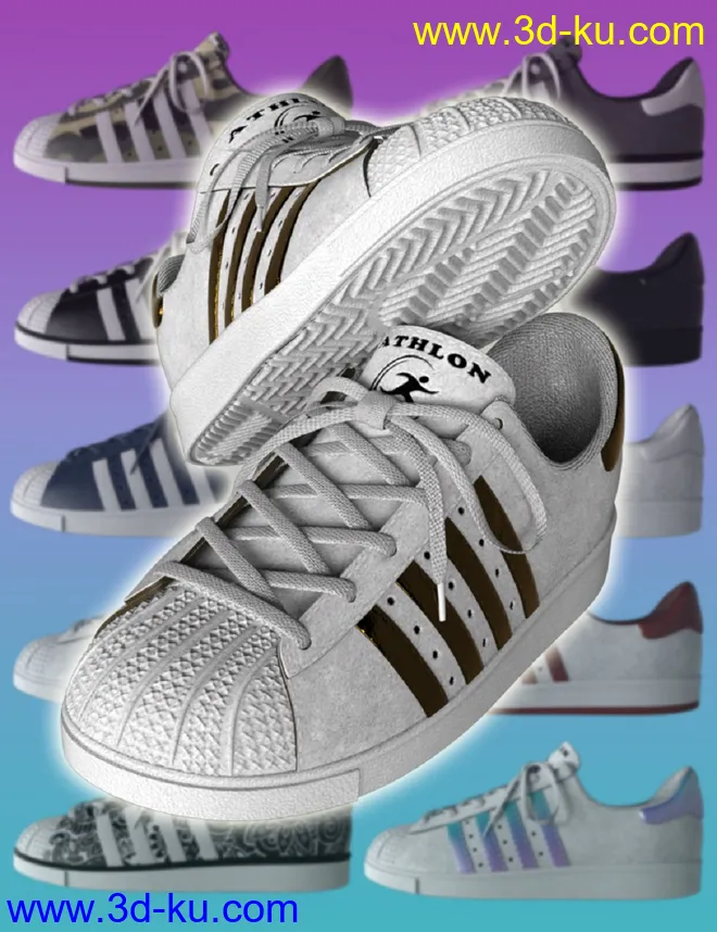 Casual Sports Sneakers for Genesis 8模型的图片1