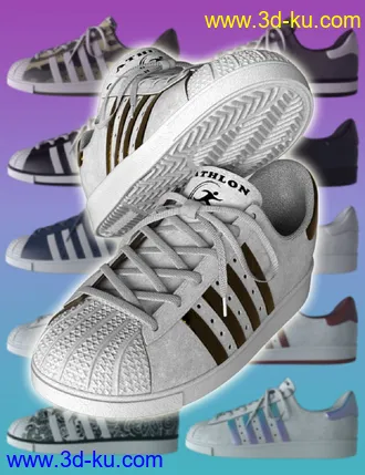 3D打印模型Casual Sports Sneakers for Genesis 8的图片