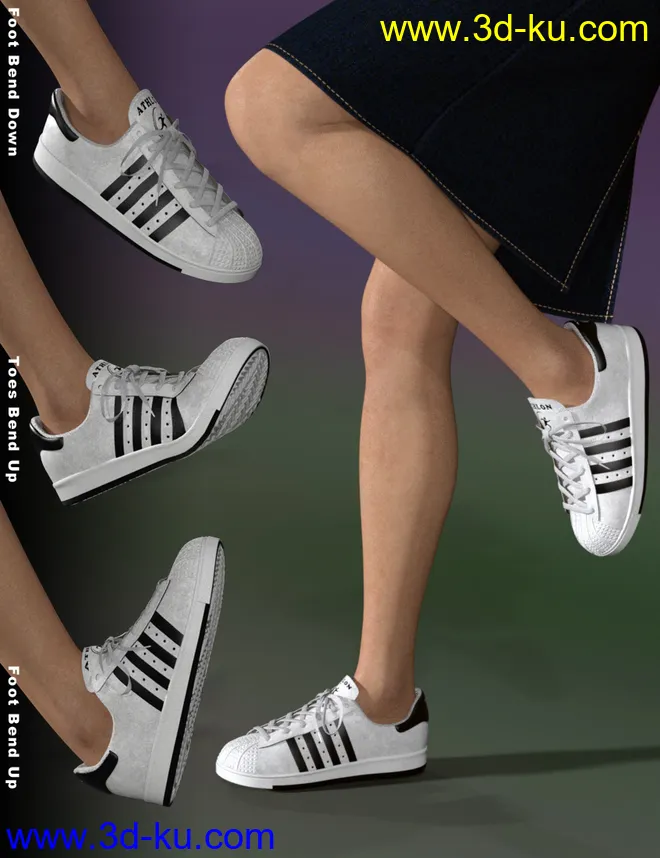 Casual Sports Sneakers for Genesis 8模型的图片4