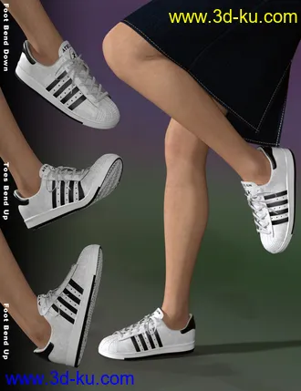 3D打印模型Casual Sports Sneakers for Genesis 8的图片