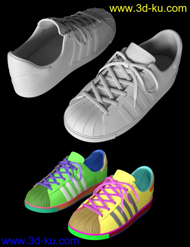 Casual Sports Sneakers for Genesis 8模型的图片6