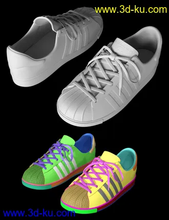 3D打印模型Casual Sports Sneakers for Genesis 8的图片