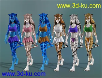 Catgirl Megapack for Genesis 8 Female(s)模型的图片4