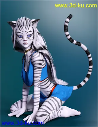Catgirl Megapack for Genesis 8 Female(s)模型的图片7