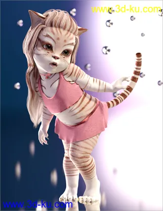 Catgirl Megapack for Genesis 8 Female(s)模型的图片12