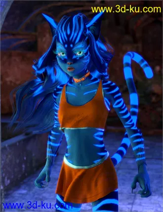 Catgirl Megapack for Genesis 8 Female(s)模型的图片13