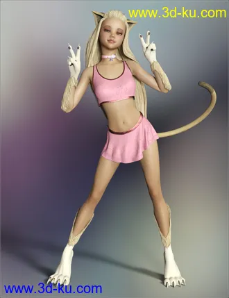 3D打印模型Catgirl Megapack for Genesis 8 Female(s)的图片