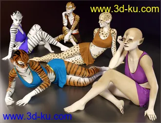 Catgirl Megapack for Genesis 8 Female(s)模型的图片22