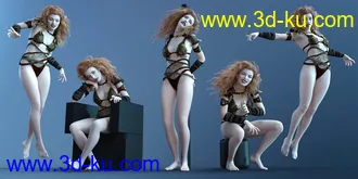 3D打印模型CDI Witch Poses for Hagred HD and Genesis 8 Female的图片