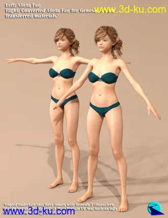 3D打印模型Character Converter from Genesis 3 Female to Genesis 8 Female的图片