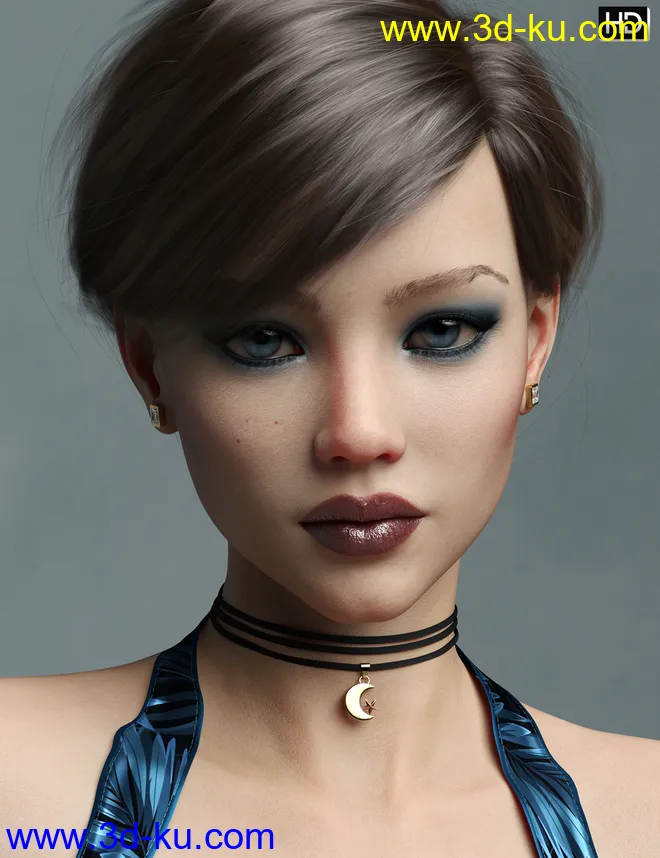 Charlie HD for Genesis 8 Female模型的图片4