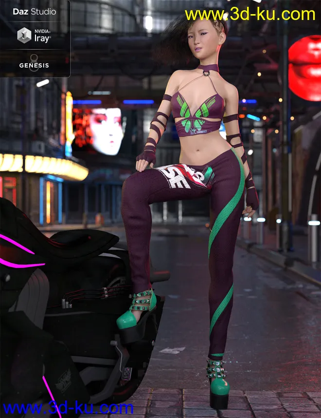 Charmer Outfit Textures模型的图片5