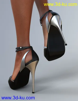 3D打印模型Chloe High Heels and Clutch for Genesis 8 Female(s)的图片