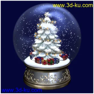 3D打印模型Christmas Snow Globe的图片