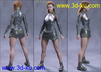 3D打印模型Code Squad 01 for Genesis 8 Female(s)的图片