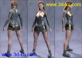 3D打印模型Code Squad 01 for Genesis 8 Female(s)的图片