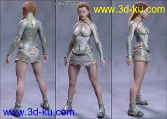 3D打印模型Code Squad 01 for Genesis 8 Female(s)的图片