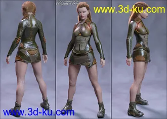3D打印模型Code Squad 01 for Genesis 8 Female(s)的图片