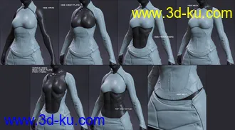 3D打印模型Code Squad 01 for Genesis 8 Female(s)的图片